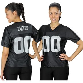 Reebok Las Vegas Raiders NFL Womens Team Dazzle Jersey ، Black (Medium) in Kuwait