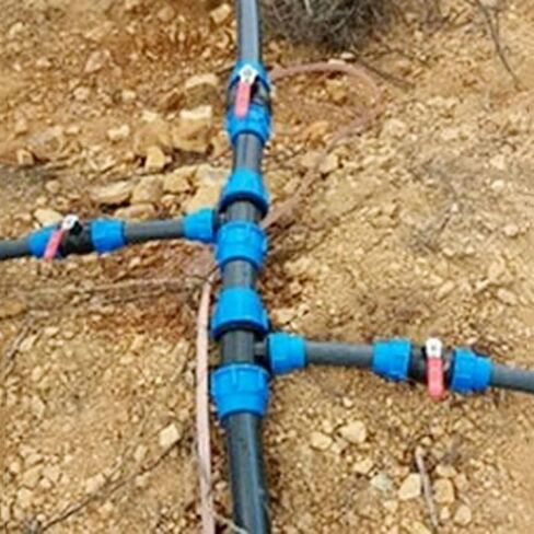 توقف صمام ، صمام الكرة النحاسي Core Valve 3-Way Connector T-Ty-Type PVC Fast Connection (40mm) in Kuwait