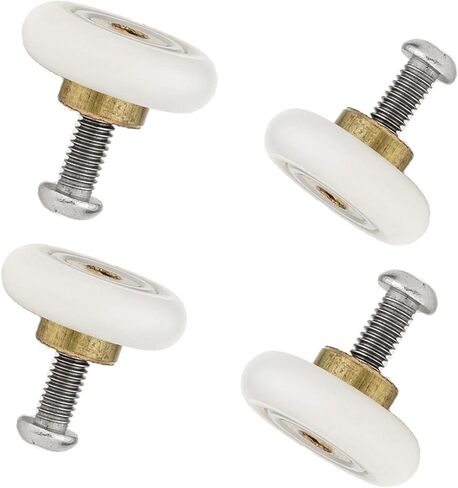 4pcs x Shower Door Rollers,Roller Diameter 19/23/25mm for The Bathroom Pan Glass Sliding Door Pulleys/Runners/Wheels (19mm) in Saudi Arabia