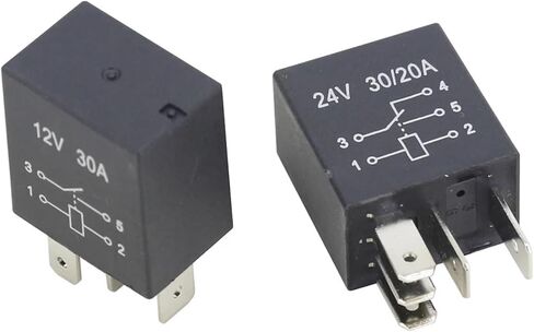 5 PCS 4 Pin/5 Pin 30A 12V/24V Violet Series 4-pin/5-pin Automotive Relay(12V,5 PCS 4 Pin) in Saudi Arabia