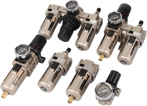 2pcs AL2000-02 AL3000-02 AL4000-04 Pneumatic Compressor Air Source Treatment Pneumatic Air Regulator Gas Source Processor Oil Mist(AL3000-02) in Saudi Arabia