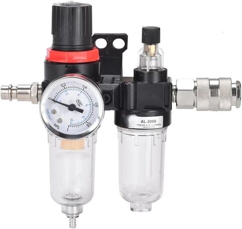 AFC2000 1/4 Air Compressor Oil Water Separator Filter Regulator Trap Airbrush Pressure Reducing Valve(AFC-PC602) in Saudi Arabia
