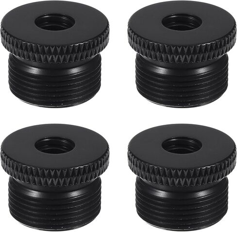 4 PCS Microphone Accessories Adapter MIC Stand Adapter 1/4 Female to 5/8 MALE SCRET ADAPTER THROWN TRUPOD SCREED THROW in Kuwait