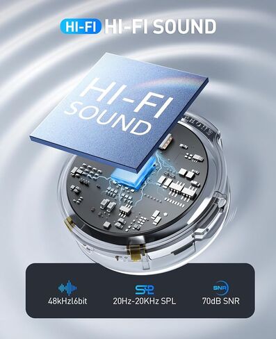 Mini Microphone, 3 in 1 Wireless Lavalier Microphones for iPhone, iPad, Camera and Android Devices, Noise Reduction Lapel Mic in Saudi Arabia