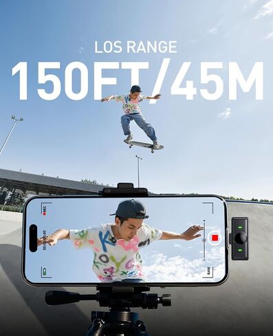 Mini Microphone, 3 in 1 Wireless Lavalier Microphones for iPhone, iPad, Camera and Android Devices, Noise Reduction Lapel Mic in Saudi Arabia