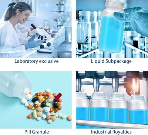Hoolerry 100pcs 16oz/ 500ml Plastic Sample Bottles Laboratory Grade Polypropylene Wide Mouth Reagent Bottles Clear Liquids Storage Containers with Lids Leak Proof Containers for Lab Classroom in Saudi Arabia