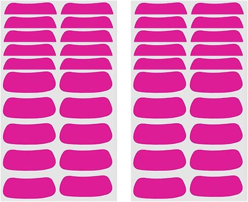 GSHLLO 400 Pcs Hot Pink Geometric Eyeblack Stickers for Sports Face Decals in Saudi Arabia
