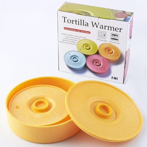 Tortilla Warmer - Tortilla Server -Pancake Keeper -One Large & One Small Combination - Food Container - Perfect for Keeping Tortillas, Pancakes, Waffles Warm -Microwave Save (Red) in Saudi Arabia