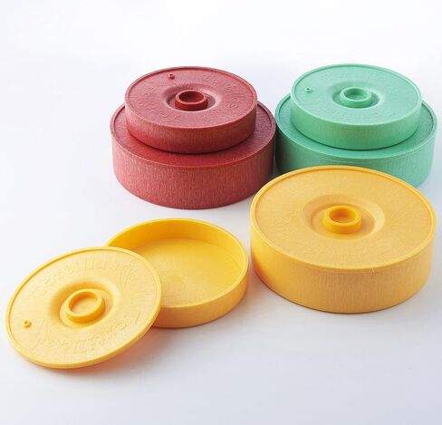 Tortilla Warmer - Tortilla Server -Pancake Keeper -One Large & One Small Combination - Food Container - Perfect for Keeping Tortillas, Pancakes, Waffles Warm -Microwave Save (Red) in Saudi Arabia