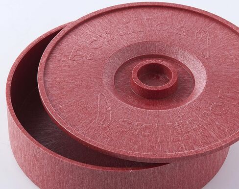 Tortilla Warmer - Tortilla Server -Pancake Keeper -One Large & One Small Combination - Food Container - Perfect for Keeping Tortillas, Pancakes, Waffles Warm -Microwave Save (Red) in Saudi Arabia