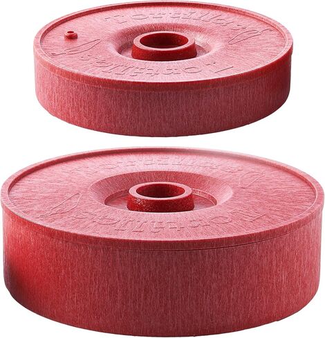 Tortilla Warmer - Tortilla Server -Pancake Keeper -One Large & One Small Combination - Food Container - Perfect for Keeping Tortillas, Pancakes, Waffles Warm -Microwave Save (Red) in Saudi Arabia