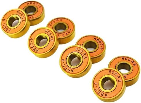 8/16pcs 608 2RS محمل كرة سيراميك هايبرد 8 * 22 * ​​7 مم محامل عجلات لوحية طويلة (8pcs) in Kuwait
