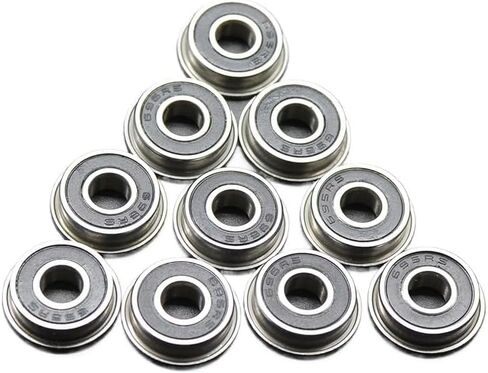 10Pcs F623 F686 F688 F689 F695 F696 F698-2RS Bearing 5x13x4mm Flanged Miniature Deep Groove Ball Bearings for VORON 3D Printer(F689-2RS 9x17x5mm) in Saudi Arabia