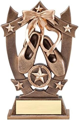 Decade Awards Ballet 3D Gold Sport Stars Trophy - Star Ballerina Award - 6.25 Inch Tall - Customize Now in Saudi Arabia