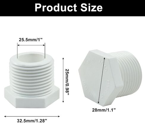Litoexpe 10 PCS 3/4 بوصة RV سقف سخان الماء الساخن قابس مع شريط ، NPT أبيض تصريف الصرف in Saudi Arabia