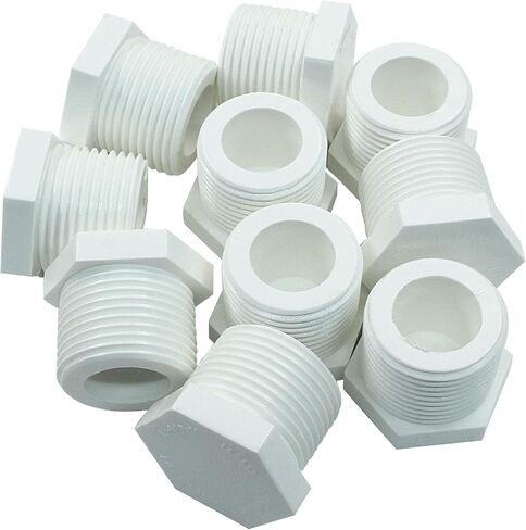 Litoexpe 10 PCS 3/4 بوصة RV سقف سخان الماء الساخن قابس مع شريط ، NPT أبيض تصريف الصرف in Saudi Arabia