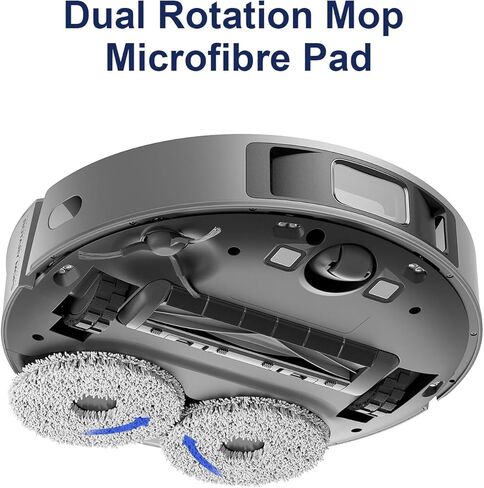 Replacement Mops with Mop Holder Compatible with Dreame L10S Pro Ultra Heat / L10S Ultra Gen 2 / L20 Ultra / L40 Ultra / X40 Ultra / X40 Master / X30 Ultra/Mova E30 Ultra Robot Vacuum in Saudi Arabia