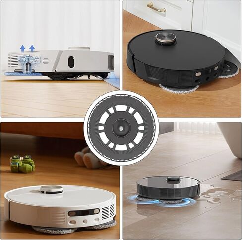 Replacement Mops with Mop Holder Compatible with Dreame L10S Pro Ultra Heat / L10S Ultra Gen 2 / L20 Ultra / L40 Ultra / X40 Ultra / X40 Master / X30 Ultra/Mova E30 Ultra Robot Vacuum in Saudi Arabia