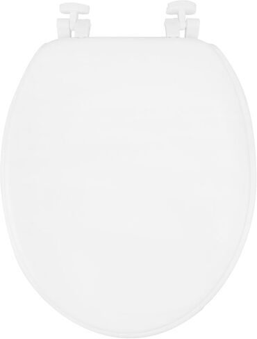 Uonlytech Toilet Seat Lid Thickened Toilet Cover with Smooth Surface Easy to Install Bathroom Accessory for Efficient Prevention Housewarming Present in Saudi Arabia