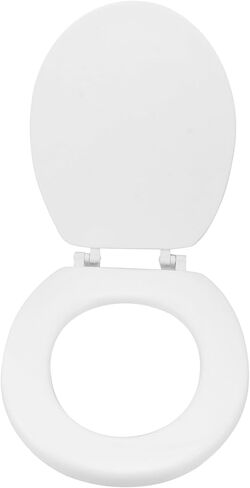 Uonlytech Toilet Seat Lid Thickened Toilet Cover with Smooth Surface Easy to Install Bathroom Accessory for Efficient Prevention Housewarming Present in Saudi Arabia