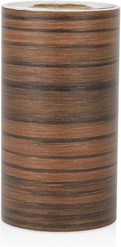 BOMEI PACK White Grain Repair Tape 4inch X 33ft,Self Adhesive Repair Patch for Furniture, Floors, Cabinets, Windows, Doors, RV, Home Decor and DIY Projects,1 Roll (Black) in Saudi Arabia