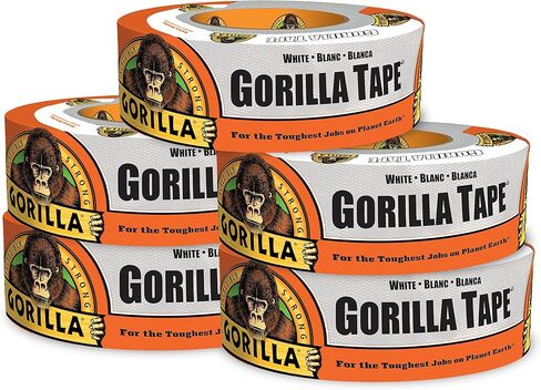 Gorilla White Duct Tape, 1.88" x 30 yd, White, (Pack of 5) in Saudi Arabia