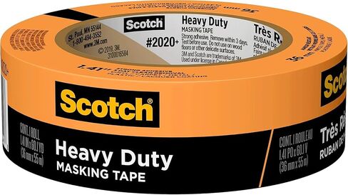 24‐Rolls of 1.41" x 60 yds 3M 2020+‐36AP Scotch Orange Heavy Duty Masking Tape in Saudi Arabia