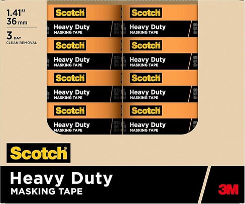 24‐Rolls of 1.41" x 60 yds 3M 2020+‐36AP Scotch Orange Heavy Duty Masking Tape in Saudi Arabia