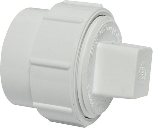Canplas 193701AS PVC Pemine Cleanout Adapter مع قابس ، 1-1/2 بوصة ، أبيض in Saudi Arabia