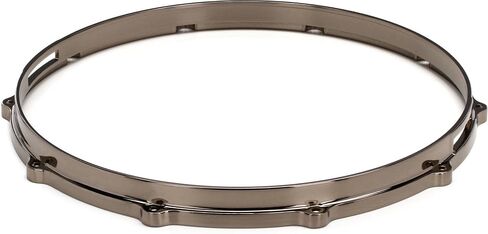 Tama Die Cast 10 -Lug Snare Drum Hoop -Nickel -Black -Black -Black -Snare Side in Saudi Arabia