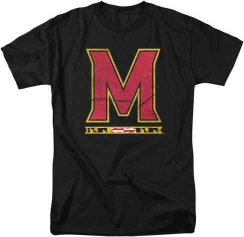 University of Maryland Official Distressed Primary Unisex Adult T Shirt in Saudi Arabia