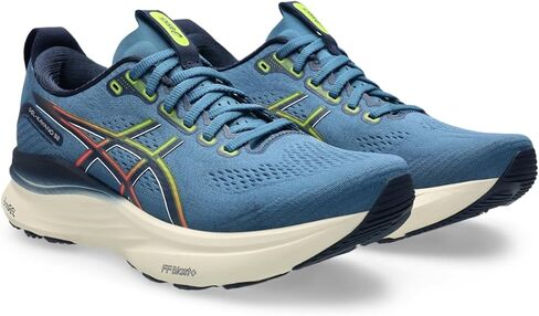 ASICS Men's Gel-Kayano 32 Running Shoes, 13, Winter SEA/Midnight in Saudi Arabia