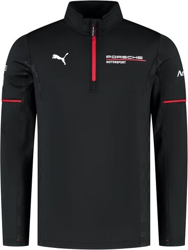 Puma Porsche Motorsport Men 1/4 Zip Pullover - Black in Saudi Arabia
