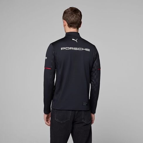 Puma Porsche Motorsport Men 1/4 Zip Pullover - Black in Saudi Arabia
