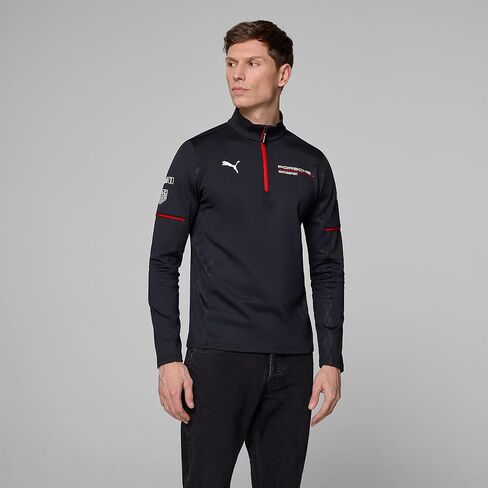 Puma Porsche Motorsport Men 1/4 Zip Pullover - Black in Saudi Arabia