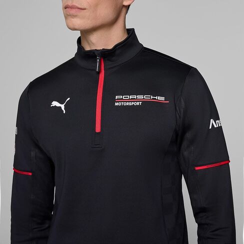 Puma Porsche Motorsport Men 1/4 Zip Pullover - Black in Saudi Arabia