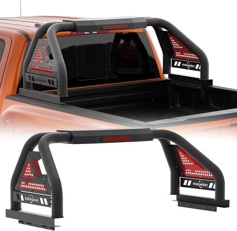 Roll Bar Chase Rack لشاحنة بيك آب في منتصف الحجم ، حانات لفة سرير الشاحنات للشاحنات التي تناسب Tacoma ، المصارع ، الحدود ، الوادي ، فورد F-150/F-250/F-350 ، Ranger ، GMC Sierra ، Colorado ، Titan in Saudi Arabia