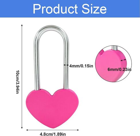 حب القفل القفل ، 2 PCS قفل القلب الأزرق على شكل 3.5 "50 ملم لحفل الزفاف ، عيد الحب ، الذكرى السنوية ، السفر ، عيد الحب ، الجسر (لا مفتاح) in Saudi Arabia