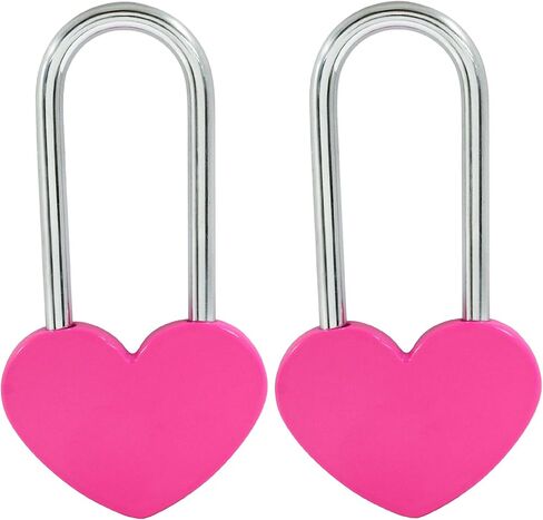 حب القفل القفل ، 2 PCS قفل القلب الأزرق على شكل 3.5 "50 ملم لحفل الزفاف ، عيد الحب ، الذكرى السنوية ، السفر ، عيد الحب ، الجسر (لا مفتاح) in Saudi Arabia