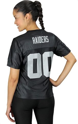 Reebok Las Vegas Raiders NFL Womens Team Dazzle Jersey ، Black (Medium) in Saudi Arabia