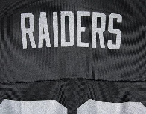Reebok Las Vegas Raiders NFL Womens Team Dazzle Jersey ، Black (Medium) in Saudi Arabia
