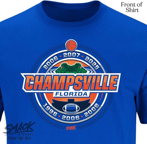 Smack Apparel Champsville T-Shirt for Florida College Fans (SM-5XL) in Saudi Arabia
