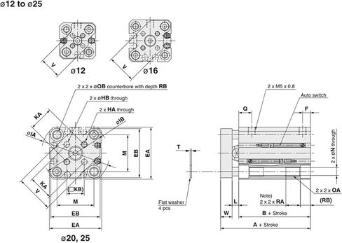 نوع CQMB12-5 CQMB16-10 CQMB20-20 قضيب قضيب مضغوط هواء الأسطوانة الهوائية CQMB25-25 CQMB32-40 CQMB40-50 50-75 63-100 80-25 (السكتة الدماغية 30mm ، حوض 12 مم) in Kuwait