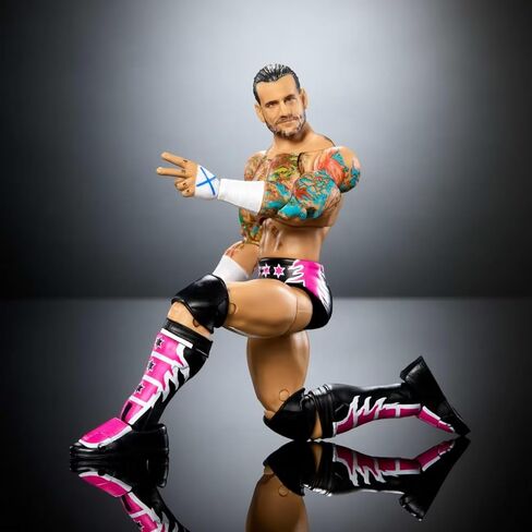 Mattel WWE Ultimate Edition Action Figure & Accessories Set, CM Punk 6-inch Collectible, Swappable Heads & Hands, 30 Articulation Points in Saudi Arabia