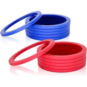 OUTOSS-Plastic Toss Ring Replacement Parts for Ring&Hoop Toss Game-Soft TPR Material,12-Packs with Two Colors-Durable&Family-Friendly for Indoor/Outdoor Fun in Saudi Arabia