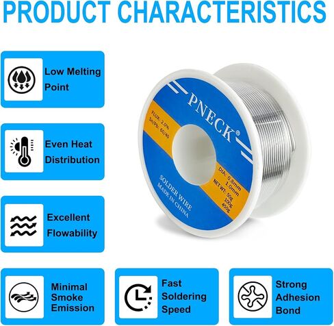 60/40 Tin Lead Rosin Core Solder Wire for Electrical Soldering, 1/8" 1 lb (3 mm 450 g) in Saudi Arabia