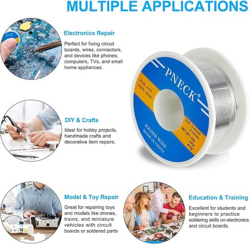 60/40 Tin Lead Rosin Core Solder Wire for Electrical Soldering, 1/8" 1 lb (3 mm 450 g) in Saudi Arabia