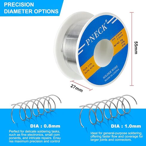 60/40 Tin Lead Rosin Core Solder Wire for Electrical Soldering, 1/8" 1 lb (3 mm 450 g) in Saudi Arabia