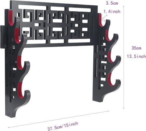 سيف سيف جدار جبل كاتانا الوقوف الساموراي سيف حامل عرض الرف الصينية تاي تشي باغوا نمط in Kuwait
