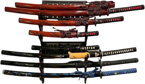 سيف سيف جدار جبل كاتانا الوقوف الساموراي سيف حامل عرض الرف الصينية تاي تشي باغوا نمط in Kuwait